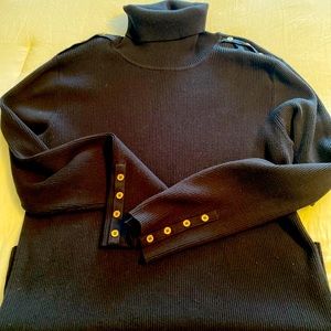 Calvin Klein black turtleneck sweater